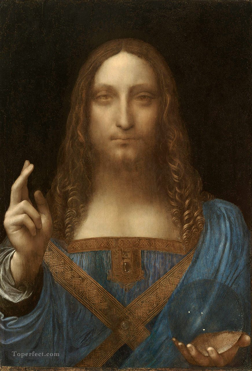 レオナルド・ダ・ヴィンチ サルバトール・ムンディ 1500油絵